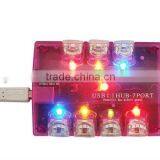 7 Port Usb Hub With Colorful Light