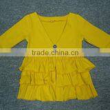 Stylish Long Sleeve Ruffled Children Cardigan Buttonless Girls Cardigan thumbnail-5