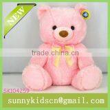 2014 HOT selling sale stuffed toy plush pink bear for plush toys