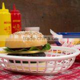 12 Patriotic Deli Serving Baskets Foodservice Fast Food Basket Oval Plastic Truck Food Reusable Service Dinner Ware Restaurant thumbnail-5