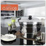 Philippines/Indonesia Styles Stainless Steel #410 Steamer Pot With Steamer Rack thumbnail-1