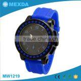 Fashion Custom Stainless Steel Back Cese Silicone Rubber Slap Watch thumbnail-1