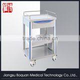 Multi-function One Drawer Plastic-steel Columns With a Plate for Loading ABS Medicine Trolley thumbnail-1