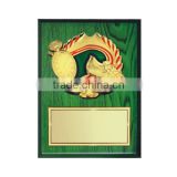 Green wooden plaque for racing competition blank wooden awards
