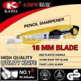 Tool Cutter 18mm Snap Off Blade Aluminium Alloy Screw Lock Utility Cutter Knife thumbnail-5