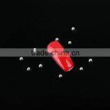 3D Rivets Nail Art Decoration Flat Back Gold Sliver Half Round Studs on Wheel thumbnail-3