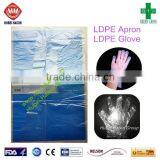 LDPE HDPE Disposable Kitchen Plastic Apron thumbnail-1