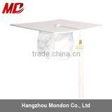 US/UK Shiny White Preschool Graduation Caps and Gowns thumbnail-3