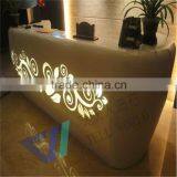 High Standard Solid Surface Modern Nail Reception Desk thumbnail-1