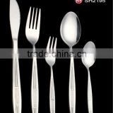 Stainless steel supermarket cutlery set
