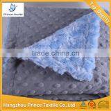 Personalized With Light Blue Swirl With Dark Grey Minky Baby Blanket In Handmade thumbnail-2