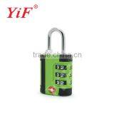 TSA Lock,TSA Padlock,Combination Lock,3 Dials Lock,Travel Lock,Luggage Lock From YiFeng