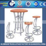 Perfect quality aluminum high bar stool chair