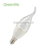 GLCD06 5W E14 320lm 85-265V clear flame cover led candle lamp
