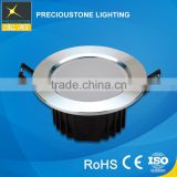 2016 Foshan Led Color Fixture White/Black 7W Dimmable Cob Led Downlight