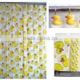 Rainbowl Animal Design Colorful Ducks 100%POLYESTER Shower Curtain Set thumbnail-4