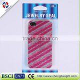 2016 Fashion New Pink Crystal Mobile Phone Stickers thumbnail-1
