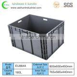 800x600x450mm EU Series Stackable Bulk Plastic Crate Box