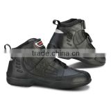 Short stylish, Velcro and strap motorcycle touring boots