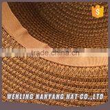 Newest Custom 100% Paper Straw Hat ,Panama Sombrero Straw Hat Flat Top Paper Straw Hats thumbnail-3