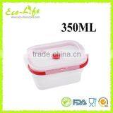 4 Sizes Microwave Dishwasher Safe Silicone Collapsible Lunch Box With Plastic Lid, Foldable Silicone Food Container thumbnail-3