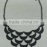 Pretty Steps 2015 China Supplier Wholesale Fashion Jewelry Beautiful Black Half Moon Necklace Pendant Necklace thumbnail-1
