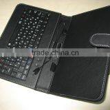 Light Weighted and Durable Black PU Universal 7 Inch Tablet Keybaord Case With Russian and English Letters thumbnail-3