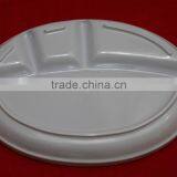 Malaysia Made Melamine 4 Compartments Oval Food Plate thumbnail-5