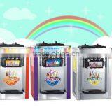 2+1 Flavours Soft Desktop Commerical Ice Cream Machine