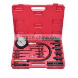 17 PIECE PRO DIESEL ENGINE CYLINDER COMPRESSION TEST TESTER KIT & GAUGE thumbnail-2