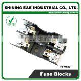FS-012B 35mm Din Rail Mounted 600V 10A 2 Pole Midget Fuse Base thumbnail-4