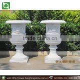 Hebei Outdoor Garden Marble Flowerpot thumbnail-1