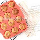 Hot Selling Silicone Doughnut Cake Mold Savarin and Donut Silicone Mold and Baking Pan thumbnail-4