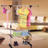 Telescopic Double Rols Cloth Dryer and Rack With Stoarage Rack thumbnail-1