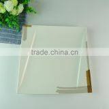 Durable New Bone China Square Plate With Decal Design, Cheap White Porcelain Plate thumbnail-3