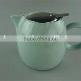 Stock Ceramic Round Water Bottle,glazed Stainless Steel Lid Water Pot,teapot thumbnail-6
