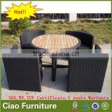 Outdoor Rattan Dining Set Dining Room Furniture Table and Chair thumbnail-1