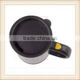 Automatic Plain Mixing Coffee Tea Cup Lazy Self Stirring Mug Button Pressing BLK thumbnail-3