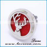 Best selling deer pattern aromatherapy locket pendant air diffuser car