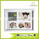 MDF White Collage Photo Frame With Four Hole Hook thumbnail-1