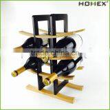 Curved Bamboo Designed Wine Stand Wine Rack Homex BSCI/Factory thumbnail-2