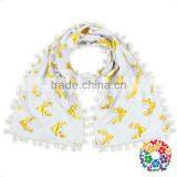 Kids Fashion Halloween Black Orange Pumpkin Warm Scarf thumbnail-2