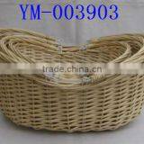 Boat Shaped Willow Shopping Baskets thumbnail-1
