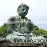 Outdoor Large Fengshui Metal Crafts Bronze Buddha Zen Garden Statues thumbnail-2