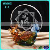 KM-XP02 Custom Crystal Glass Monkey Figurine Award as New Year Gifts for Home or Business Decoration thumbnail-3