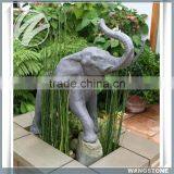 Decorative Outdoor Stone Elephant Water Fountain thumbnail-2