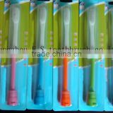 2 in 1 toothbrush with refilling of toothpaste refillable toothbrush with toothpaste in handle