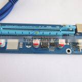 Fixable PCI-E 16X to 1X Adapter Molex 4pin 6pin Power Connector Pice Riser USB 3.0 Riser Cable thumbnail-2