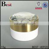 Plastic Cream Sample Jars Cosmetic Acrylic Packaging Cream Jar 15g 30g 50g White Black Color Double Wall Container thumbnail-4