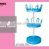 New Design Swivel ABS Slippers Rack, 2-tier Shoe Stand, Plastic Shoe Rack